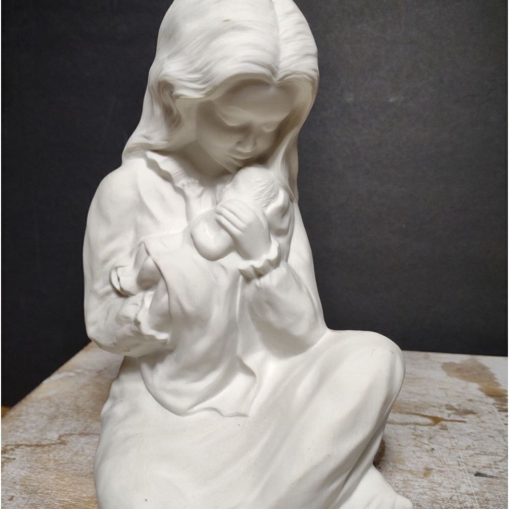 Bisque Mother and Child ready for Painting